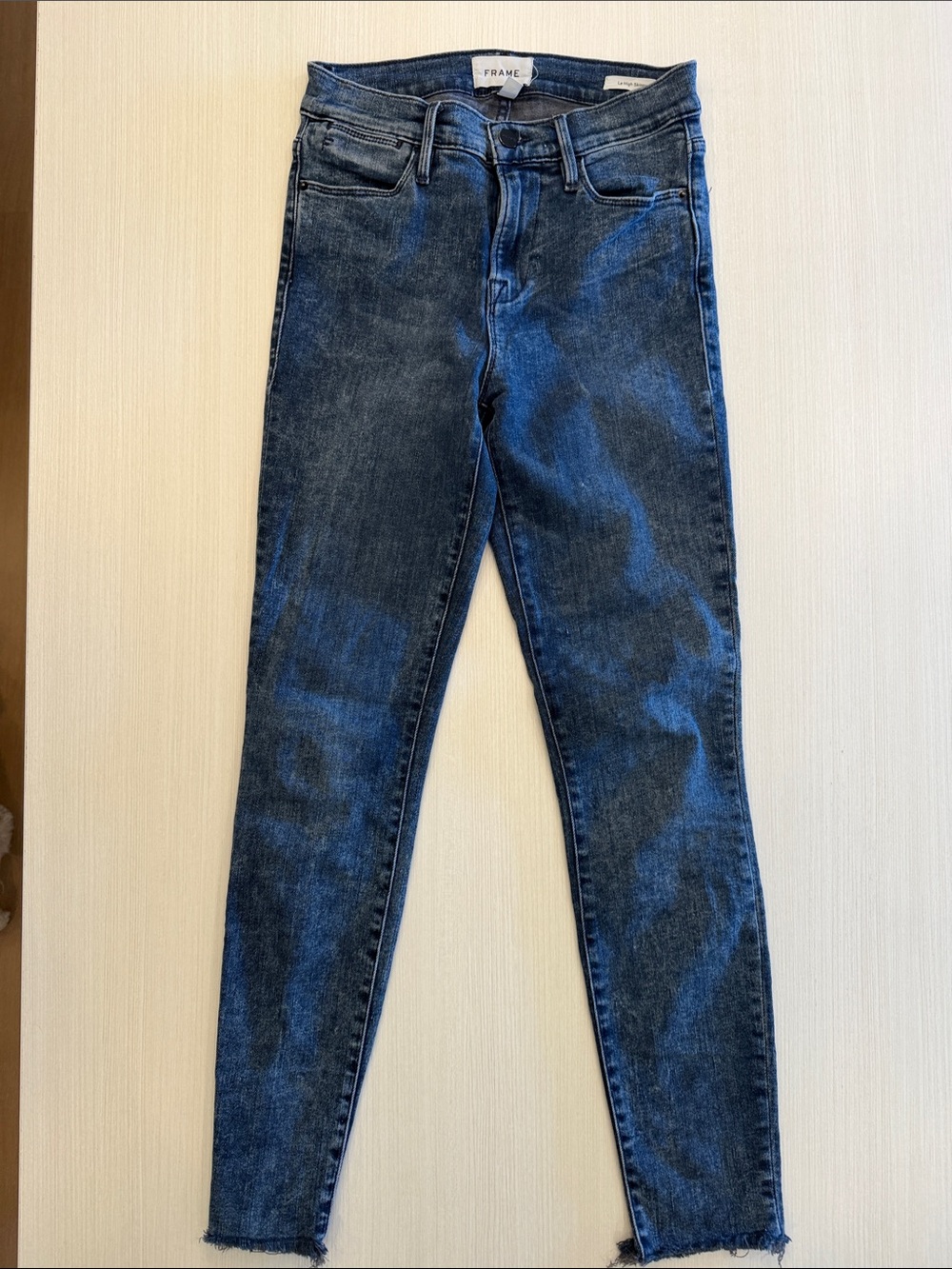 Frame Denim Men's Skinny Jeans in Dark Blue Wash
